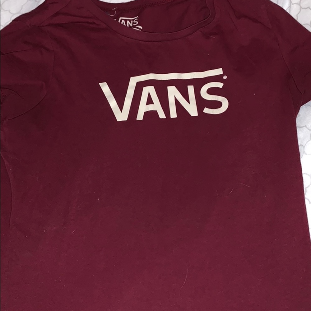 Maroon vans shirt